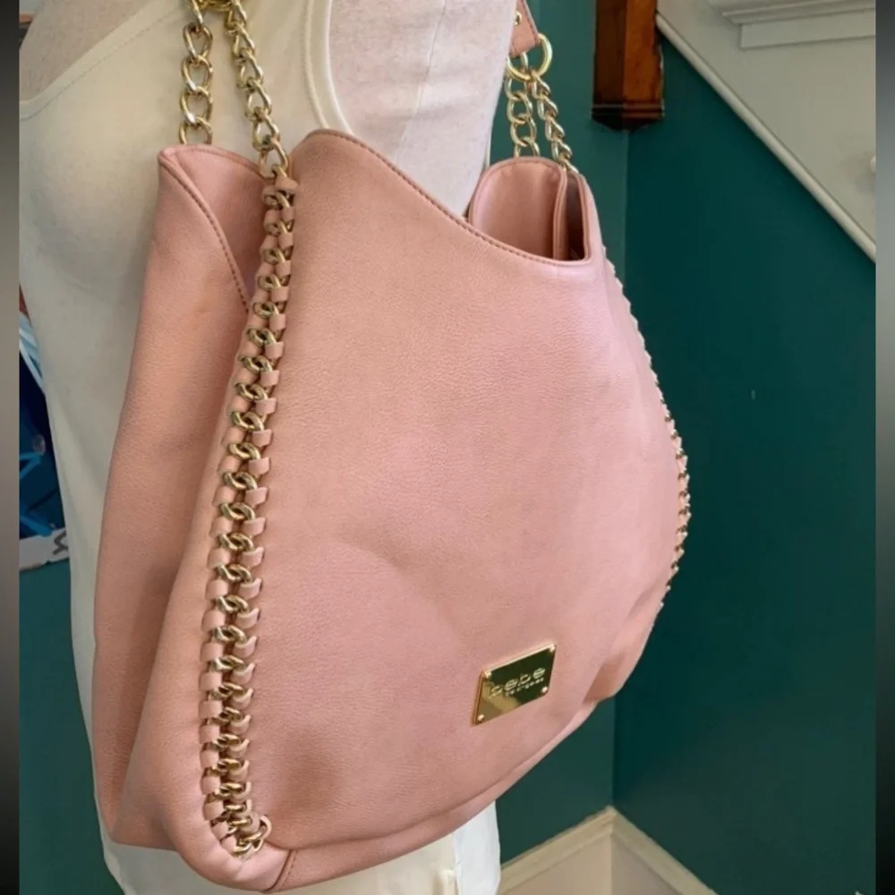 Large BeBe Pink/Blush colored bag - Picture 1 of 6